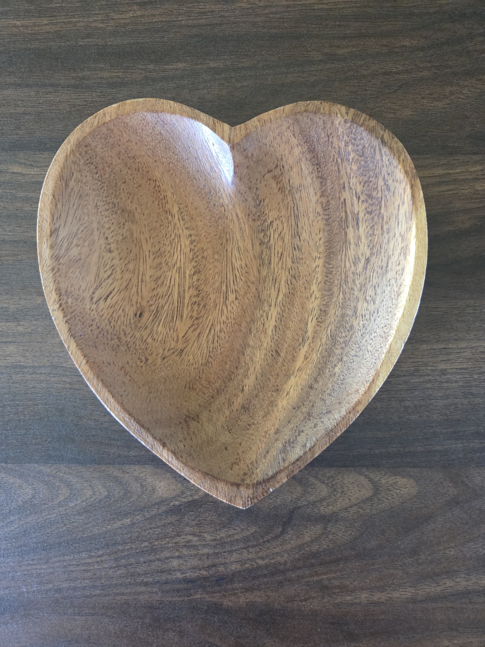 Heart-Shaped Wooden Tray